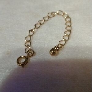 Necklace extension 3.5" gold tone NWT (sku 656)